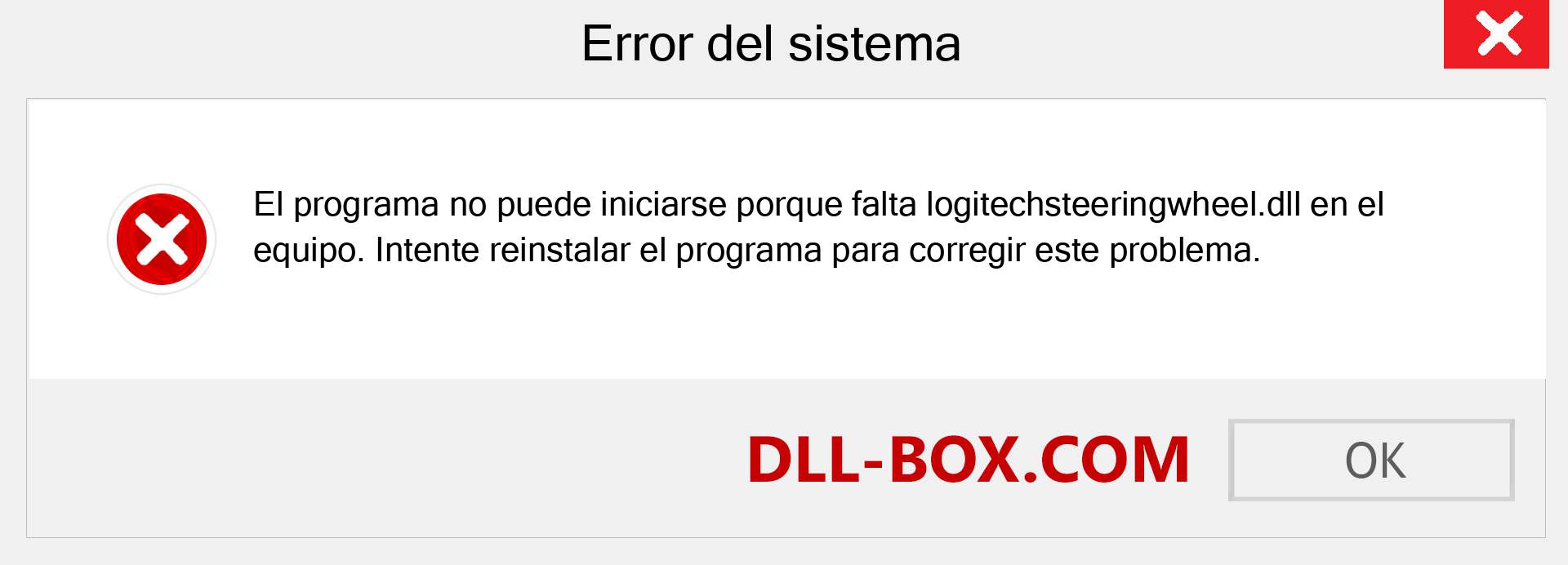 ¿Falta el archivo logitechsteeringwheel.dll ?. Descargar para Windows 7, 8, 10 - Corregir logitechsteeringwheel dll Missing Error en Windows, fotos, imágenes