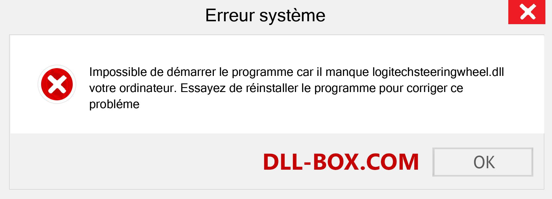 Le fichier logitechsteeringwheel.dll est manquant ?. Télécharger pour Windows 7, 8, 10 - Correction de l'erreur manquante logitechsteeringwheel dll sur Windows, photos, images